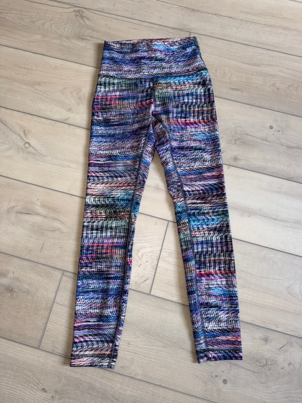 lululemon athletica Multicolor Knit-Effect High-Rise Leggings Womens 4